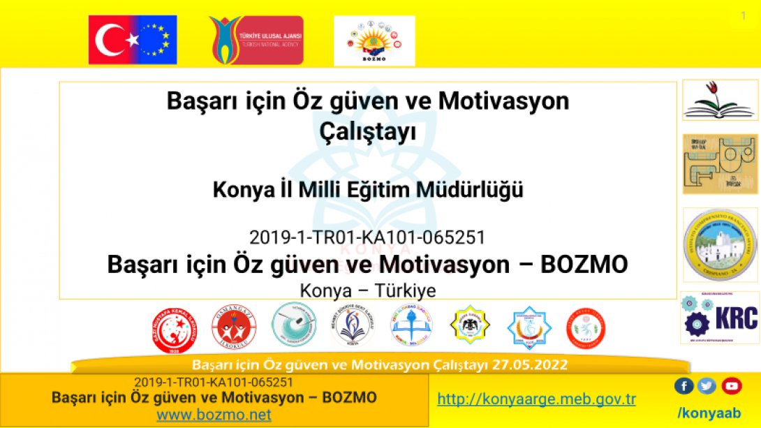  BOZMO - Başarı için Özgüven ve Motivasyon Erasmus+ projesinin iyi uygulamaların paylaşımı faaliyeti kapsamında  çalıştay başarıyla gerçekleştirildi. 